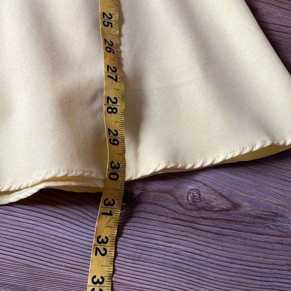 This Girl Fit and Flare dress Butter Yellow Tie Waist Size S Above knee Cocktail - Picture 11 of 14